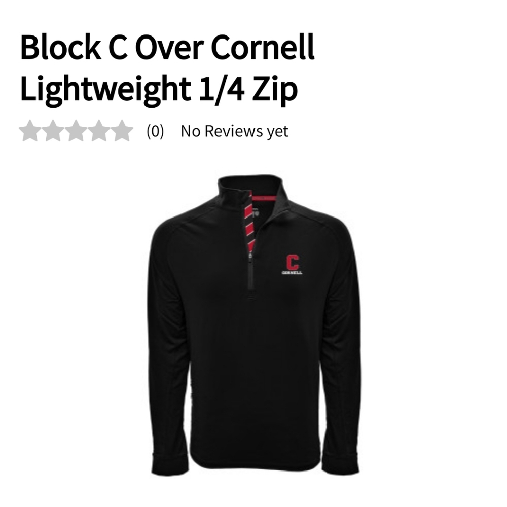 Cornell Big Red Quarter Zip Pullover